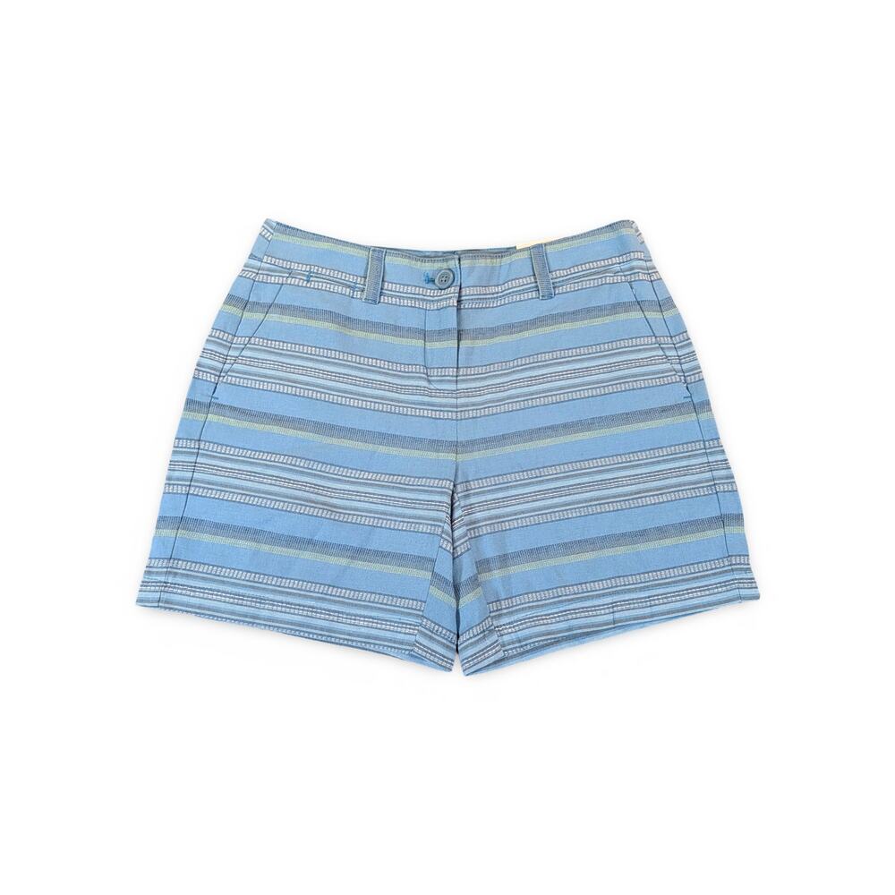 NWT LOFT Blue Striped Shorts Size 00